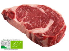 organic rib-eye steak